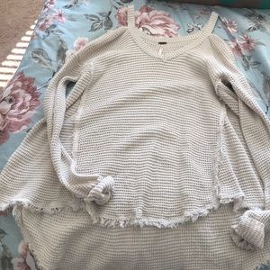 Free people cold shoulder sweater!